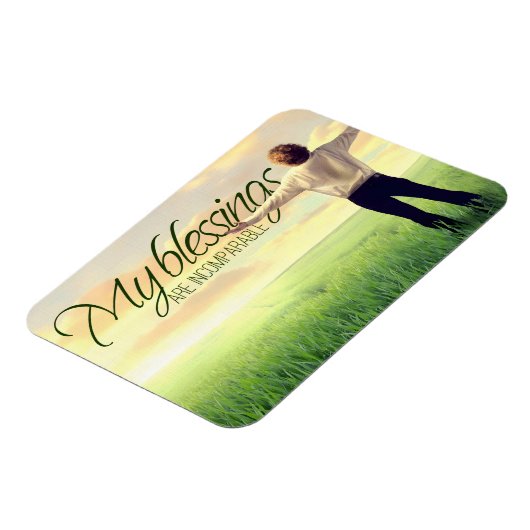 "Mein Segen" Motivation Affirmation Flexibel Magnet (Linke Seite)