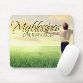 "Mein Segen" Motivation Affirmation Mousepad