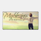 "Mein Segen" Motivation Affirmation Schreibtischunterlage (Vorderseite)