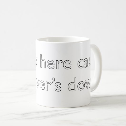 Mein Server ist untergegangen! Kaffeetasse (VorderseiteRechts)
