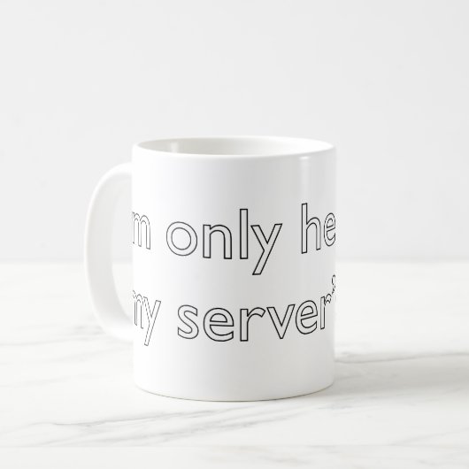 Mein Server ist untergegangen! Kaffeetasse (Vorderseite Links)