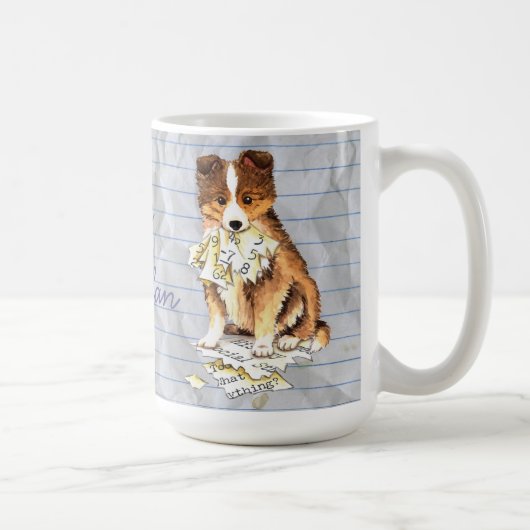 Mein Sheltie Ate my Lessingplan Kaffeetasse (Rechts)