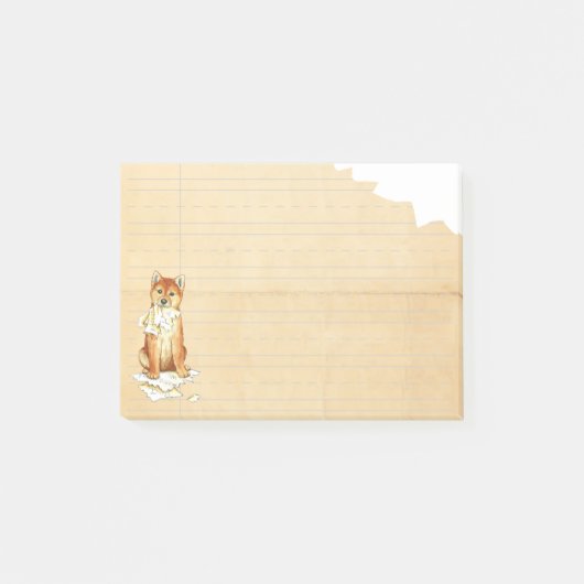 Mein Shiba Inu aß meine Hausaufgaben Post-it Klebezettel (Vorderseite)