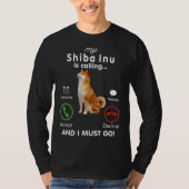 Mein shiba inu nennt lustigen Geschenk-T - Shirt (Vorderseite)