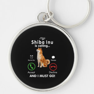 Mein shiba inu ruft Spaß Dog Gift Schlüsselanhänger