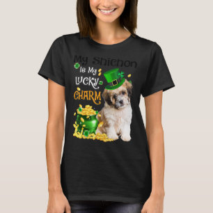 Mein Shichon ist mein Glücksbringer Niedlicher Hun T-Shirt