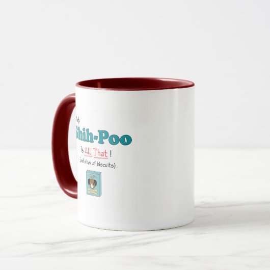 Mein Shih-Poo ist aller das! Tasse (Vorderseite Links)