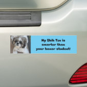 "Mein Shih Tzu ist intelligenter als Ihr Autoaufkleber (Auf Auto)