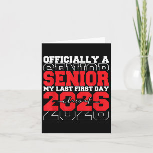 Mein Shirt am letzten Tag Senior 2026 Abschluss Cl Karte