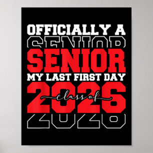 Mein Shirt am letzten Tag Senior 2026 Abschluss Cl Poster