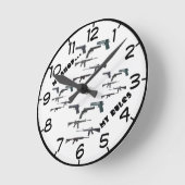 Mein Shop...My Rules Runde Wanduhr (Winkel)