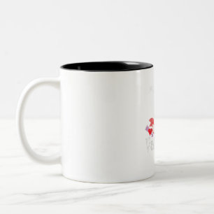Mein sibirischer Husky-Hund ist mein Valentinstag. Zweifarbige Tasse