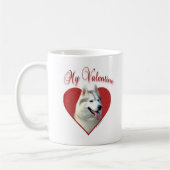 Mein sibirisches Husky-Valentin: Huskies der Liebe Kaffeetasse (Links)