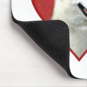 Mein sibirisches Husky-Valentin: Huskies der Liebe Mousepad (Ecke)