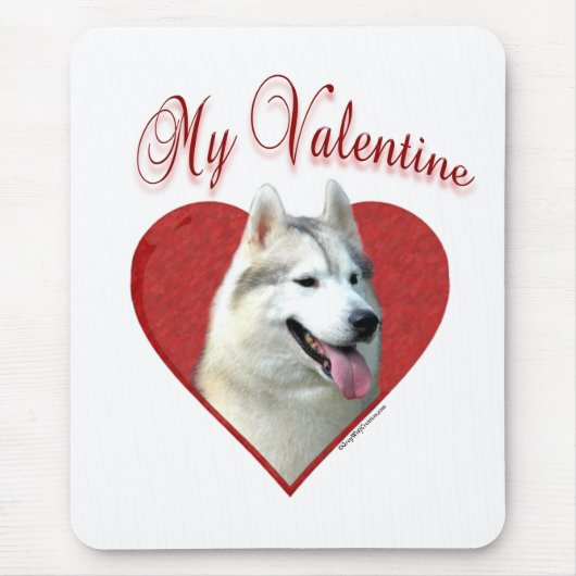 Mein sibirisches Husky-Valentin: Huskies der Liebe Mousepad (Vorne)