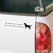 Mein silberner Labrador ist intelligenter als Ihr Autoaufkleber (Auf Lkw)