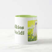 Mein Silkies - meine Welt! Tasse (Zentrum)