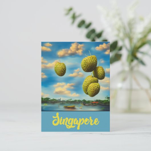 Mein Singapur - Art Postcard Postkarte (Stehend Vorderseite)