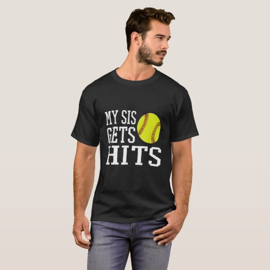 Mein Sis trifft auf Softball Brother Sister Softba T-Shirt
