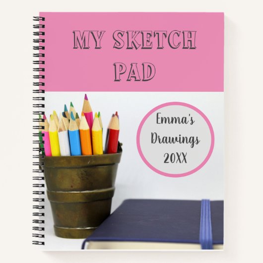 Mein Sketch-Pad für ihr Art Zeichnend Notebook Notizblock (Vorderseite)