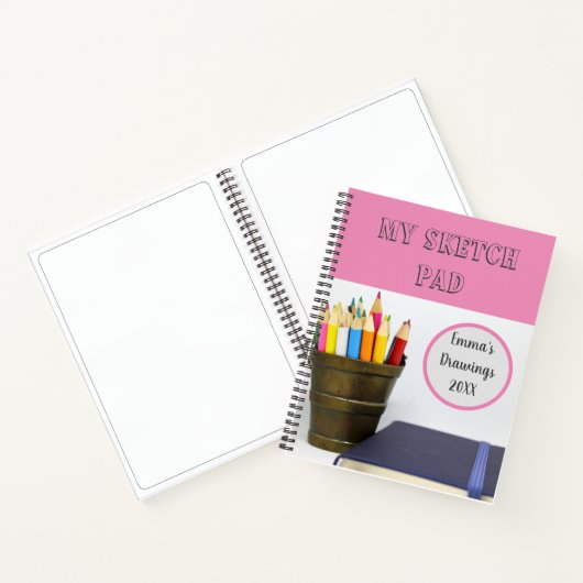 Mein Sketch-Pad für ihr Art Zeichnend Notebook Notizblock (Innenseite)