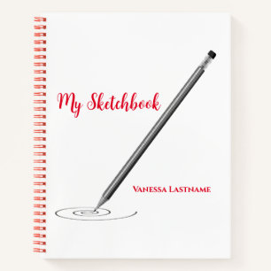 Mein Sketchbook mit Name Personalisierung Notizblock
