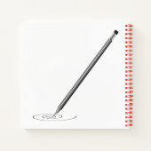 Mein Sketchbook mit Name Personalisierung Notizblock (Rückseite)