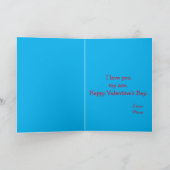 Mein Sohn am Valentinstag, schöner Löwe Karte (Innenseite)