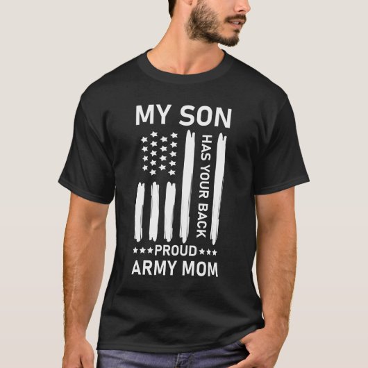 Mein Sohn hat die Mama der Back Proud Army - USA T-Shirt (Vorderseite)