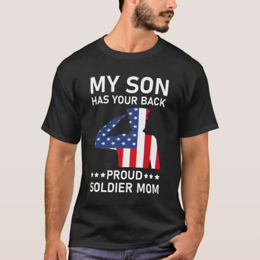 Mein Sohn hat die Mama der Back Proud Army - USA T-Shirt (Vorderseite)