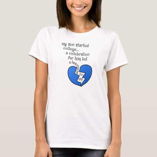 Mein Sohn hat die Uni gestartet.. ein Fest für ihn T-Shirt (Vorderseite)