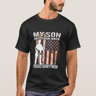 Mein Sohn hat einen Militärmädchen in der Mama der T-Shirt