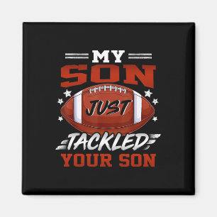 Mein Sohn hat gerade deinen Spaß am Son Football g Magnet