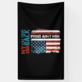 Mein Sohn hat Ihre Mama der hinteren, stolzen Arme Banner (Vertikal)