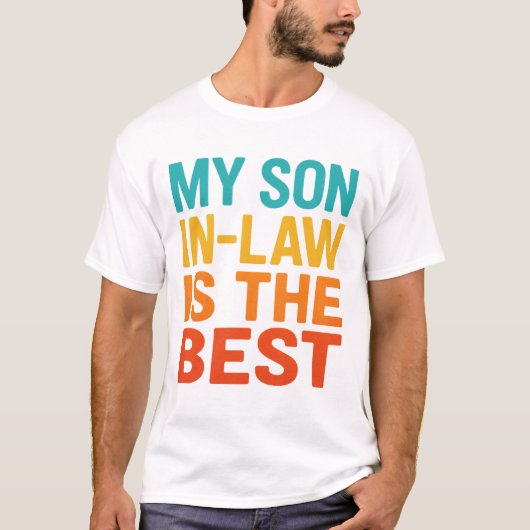 Mein Sohn im Gesetz ist der Beste T-Shirt (Vorderseite)