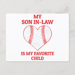 Mein Sohn im Jura ist mein Lieblingskind - Basebal Feiertagspostkarte