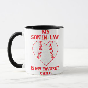 Mein Sohn im Jura ist mein Lieblingskind - Basebal Tasse