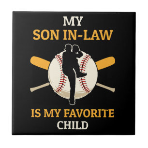 Mein Sohn im Jura ist mein Lieblingskind Baseball Fliese