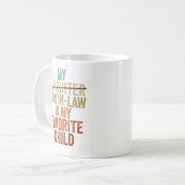 Mein Sohn im Jura ist mein Lieblingskind Kaffeetasse (Vorderseite Links)