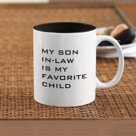 Mein Sohn im Jura ist mein Lieblingskind, moderne Zweifarbige Tasse