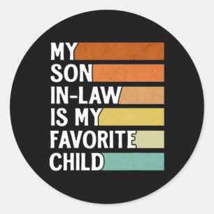 Mein Sohn im Jura ist mein Lieblingskind Vintag F Runder Aufkleber