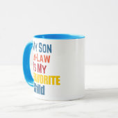 Mein Sohn im Jura ist mein liebster Kinderfunny Re Tasse (Vorderseite Links)