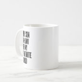 Mein Sohn im Jura ist mein liebstes Kind Kaffeetasse (Vorderseite Links)