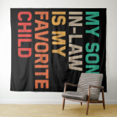 Mein Sohn im Jura ist mein liebstes Kind Wandteppich (Beispiel (Horizontal))