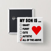 Mein Sohn ist... Button (Vorne & Hinten)