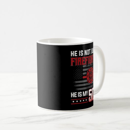 Mein Sohn ist ein Feuerwehrheldhelden, die Mama zu Kaffeetasse (VorderseiteRechts)