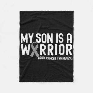 Mein Sohn ist ein Geschenk des Grauen Ribbon-Gehir Fleecedecke