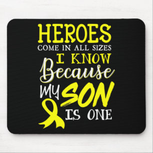 Mein Sohn ist ein Helden-Kinderkrebs-Bewusstsein 1 Mousepad