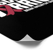 Mein Sohn ist ein Hirnaneurysma-Bewusstsein Poster (Ecke)