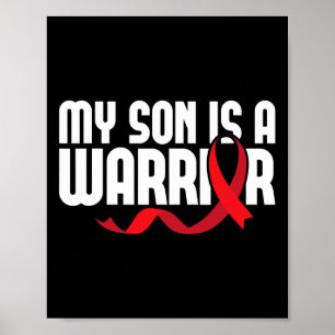 Mein Sohn ist ein Krieger Sichelzellenanämie-Bewus Poster